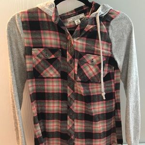 Pink plaid flannel
